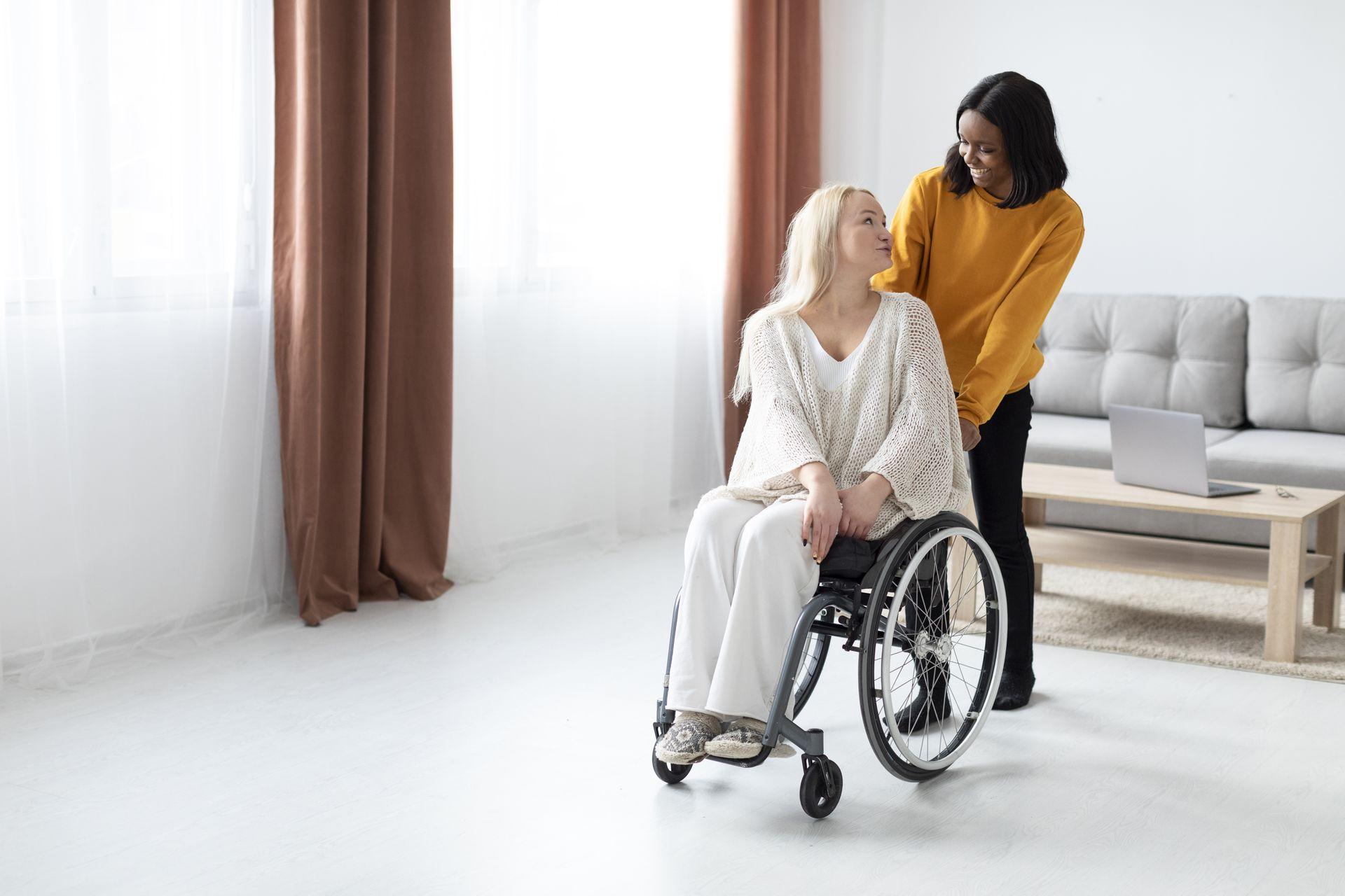 Maintien à domicile pour une personne hadicap